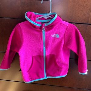 Pink baby girl North Face jacket